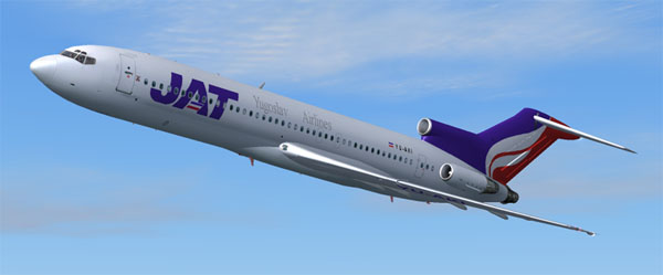 Fs2004,Boeing 727-200 Yu-Aki, Jat (Yugoslav Airlines)