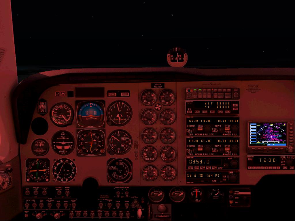 Fs2004 Beech Baron Panel