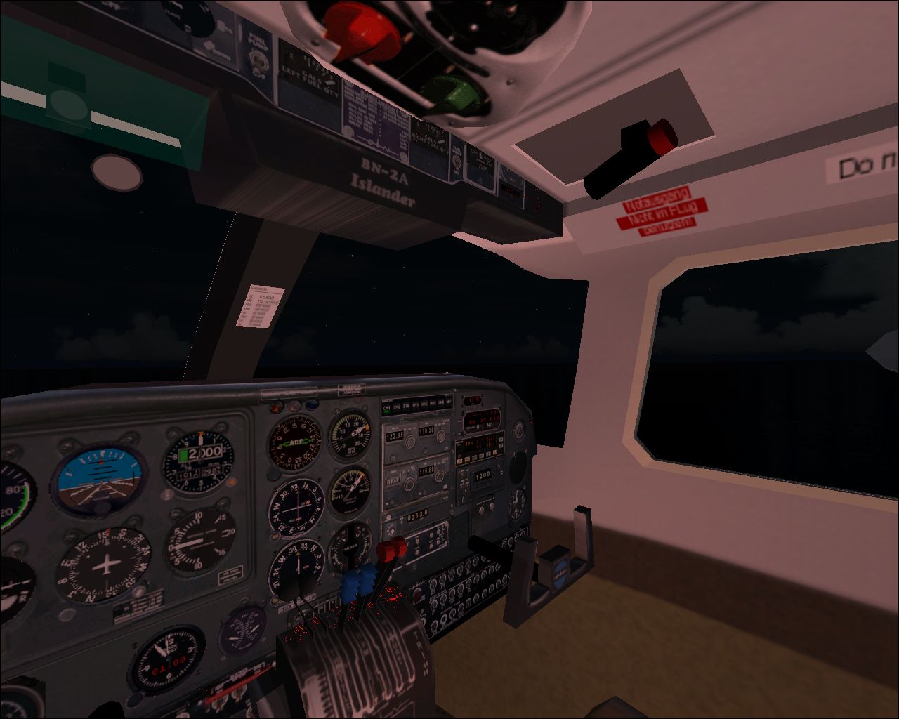 Photorealistic Bn-Islander-Panel Specially Made For The Islander With Virtual Cockpit Of M