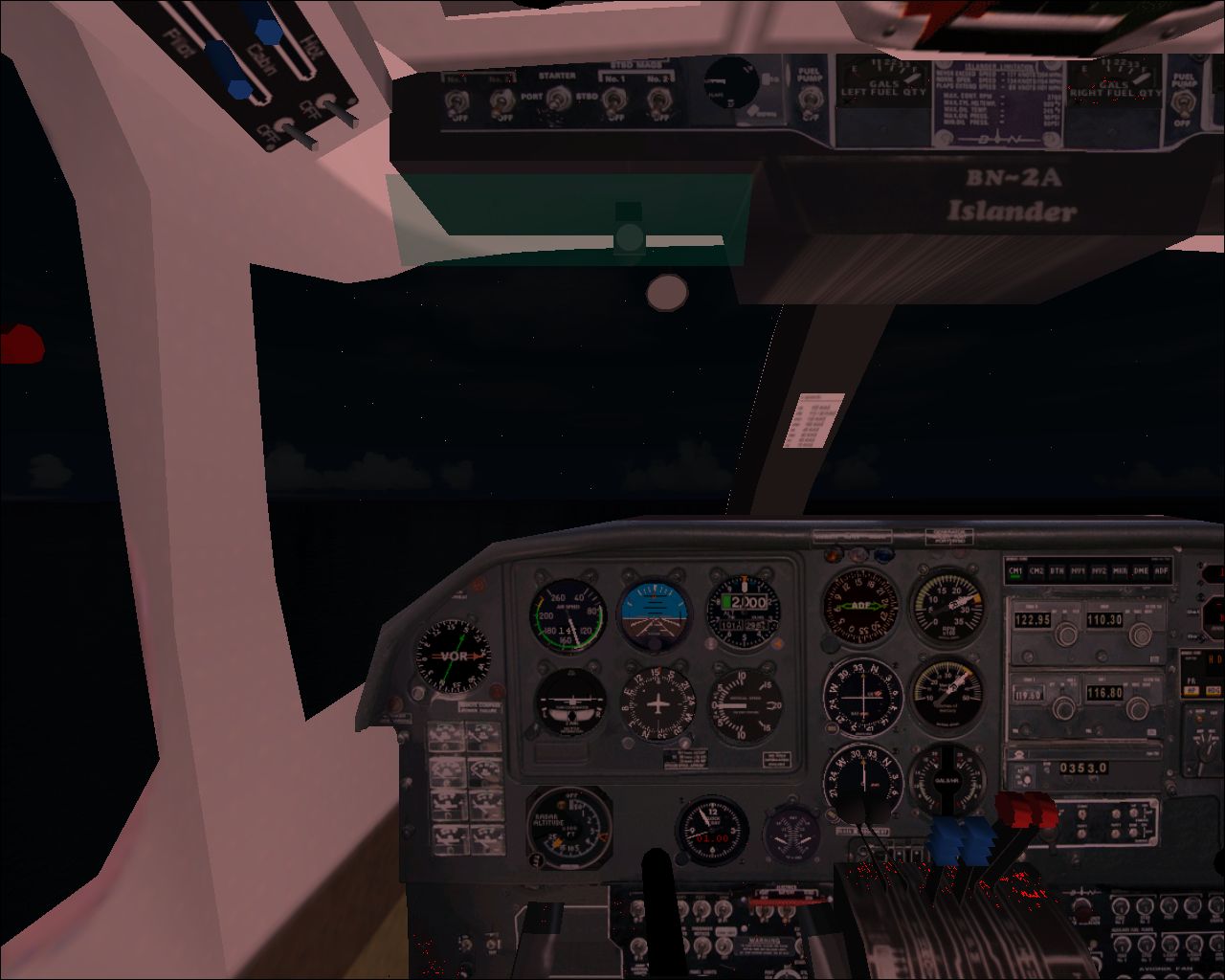 Photorealistic Bn-Islander-Panel Specially Made For The Islander With Virtual Cockpit Of M