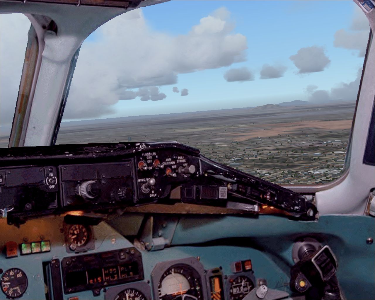 Fs2004 Panel - Dc9-10 Picturerealistic In Blue This Is My First Upload Of A Complete Panel