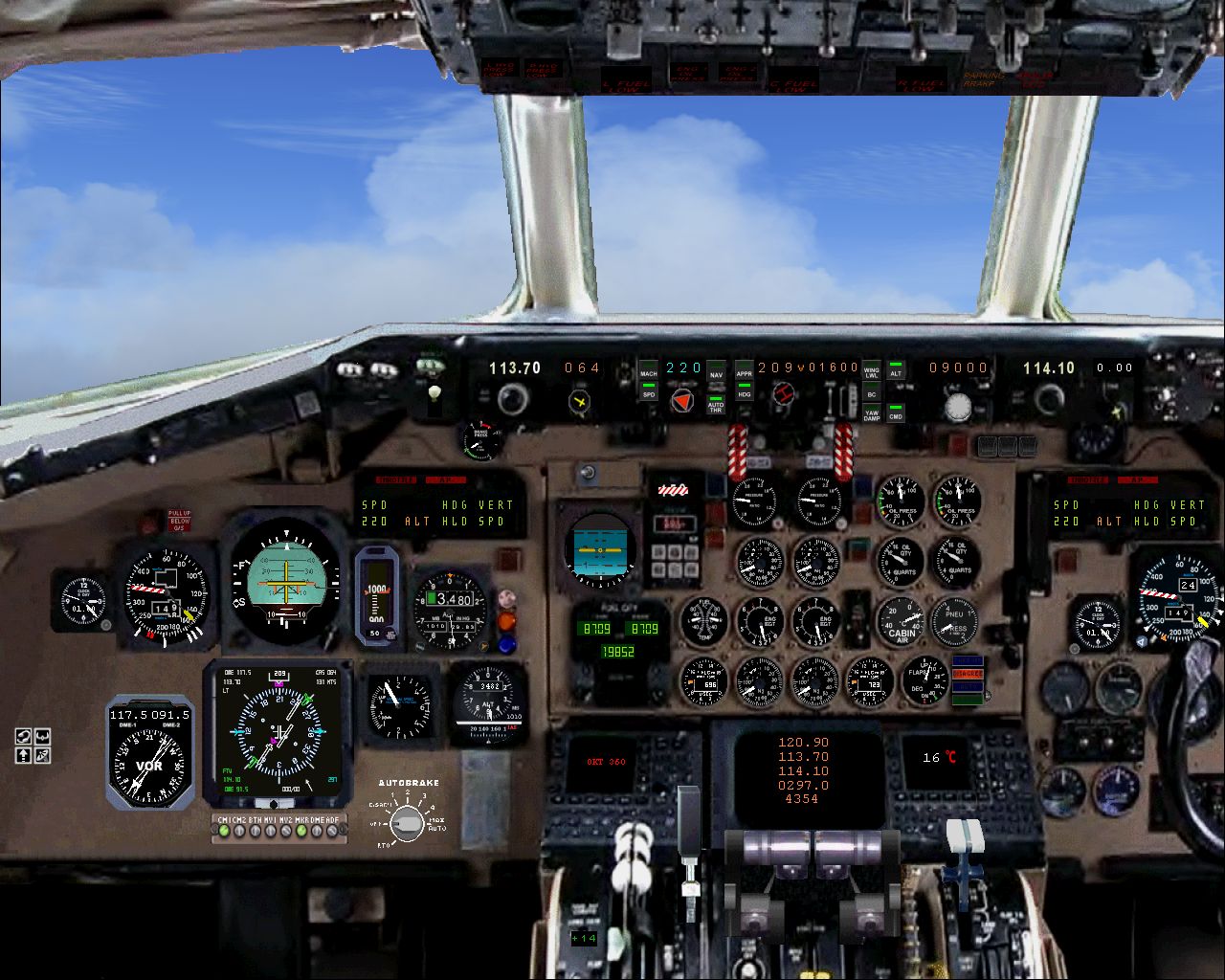 Fs2004 Photoreal Md-90 Panel With Wingviews For Sga_Md-80/83/90 By Horst Paetzold