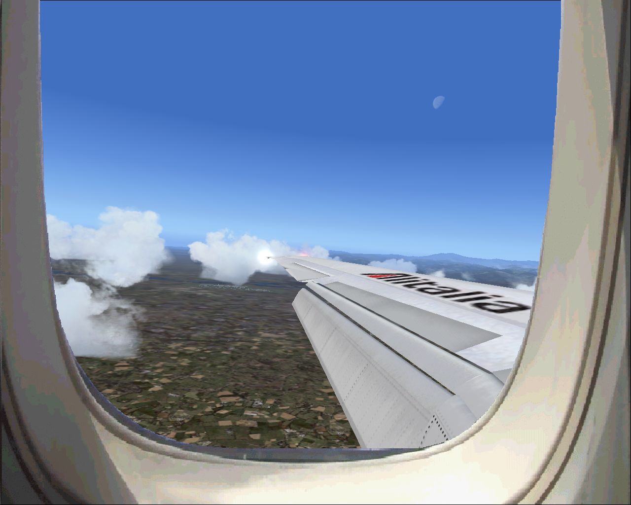 Fs2004 Photoreal Md-90 Panel With Wingviews For Sga_Md-80/83/90 By Horst Paetzold