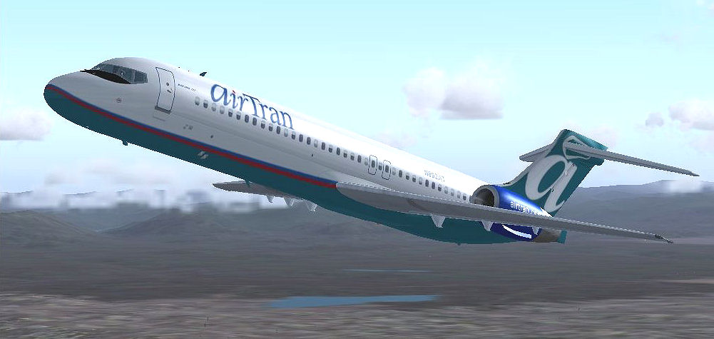 Fs2004 Sga Airtran(Nc) Mcdonnell Douglas Md-95(Boeing 717-200)