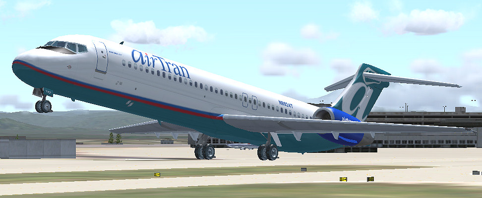 Fs2004 Sga Airtran(Nc) Mcdonnell Douglas Md-95(Boeing 717-200)