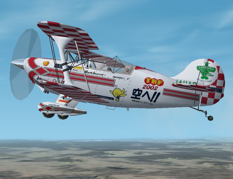 Fs2002/2004 Pitts S2B S2B(Ja11Ar) Belongs To Japanese Aerobatic Team Air Rock Team.enjoy R — 1