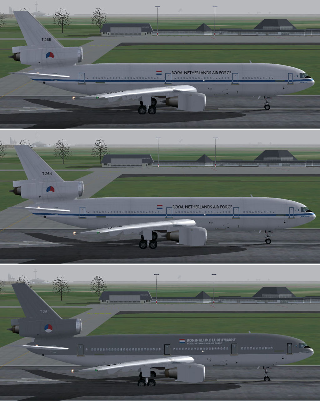 Fs2004 Royal Netherlands Air Force Kdc-10-30 V1.1 Old And New Colour Textures For The Sga