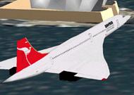 Qanta Virtual Airways Concorde File Description: A Repaint Of The Msfs Default Concorde In