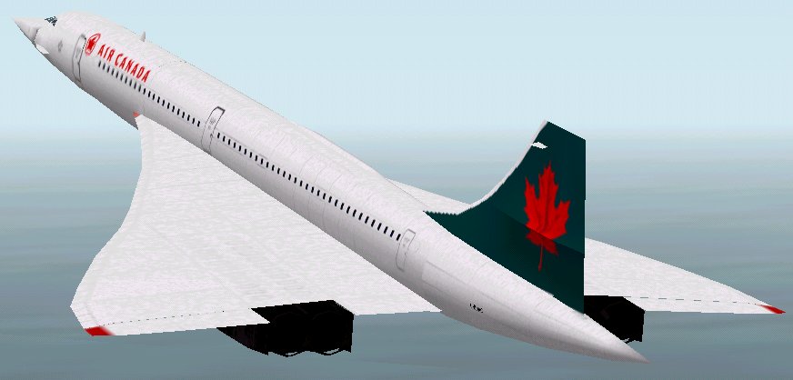 Air Canada Concorde File Description: A Repaint Of The Msfs Default Concorde In Air Canada