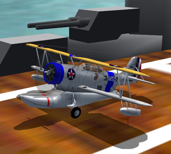 Fs2004 1940 J2F-2A Grumman Duck This Model Is Painted For The 3Rd Section Leader Of Marine