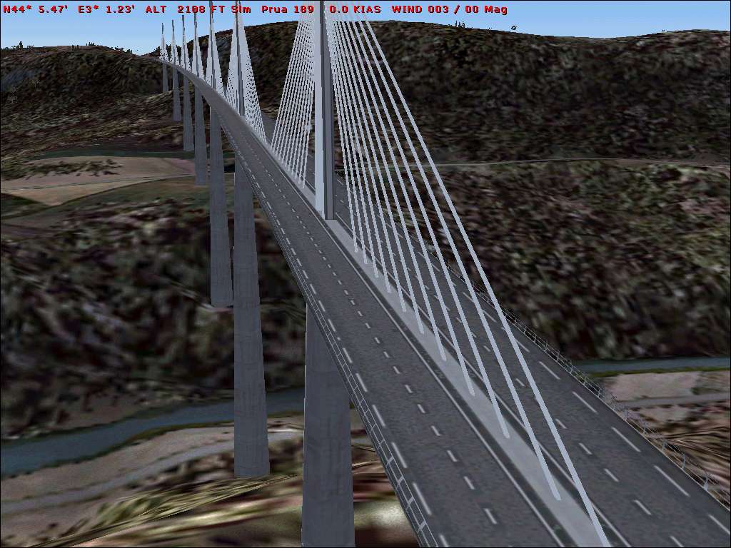 Fs2004 Viaduc De Millau (France) The Tallest, And Also The Longest Multi-Span Cable-Stayed