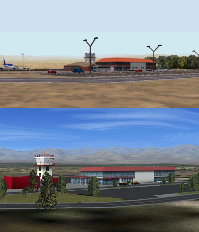 Fs2004 Scenery Chamonate Airport (Scha), Copiapo, Chile A New Version Of Chamonate Airport