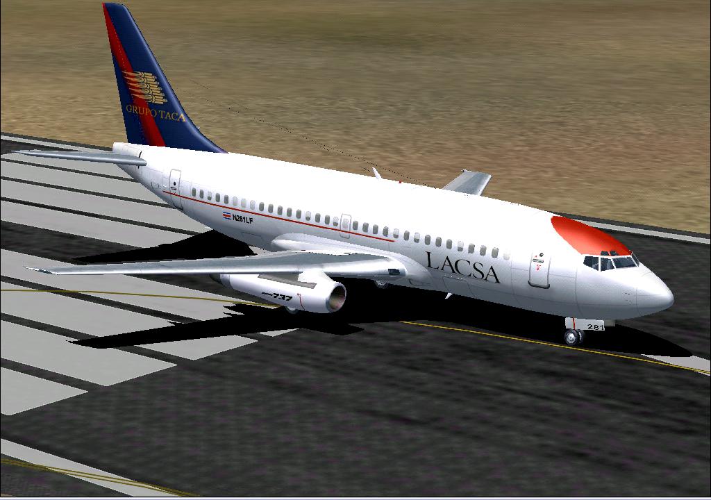 Lacsa Boeing 737-200 Adv V.2 This Is My Second Repaint Of The Sga/Ffx Model With The Grupo