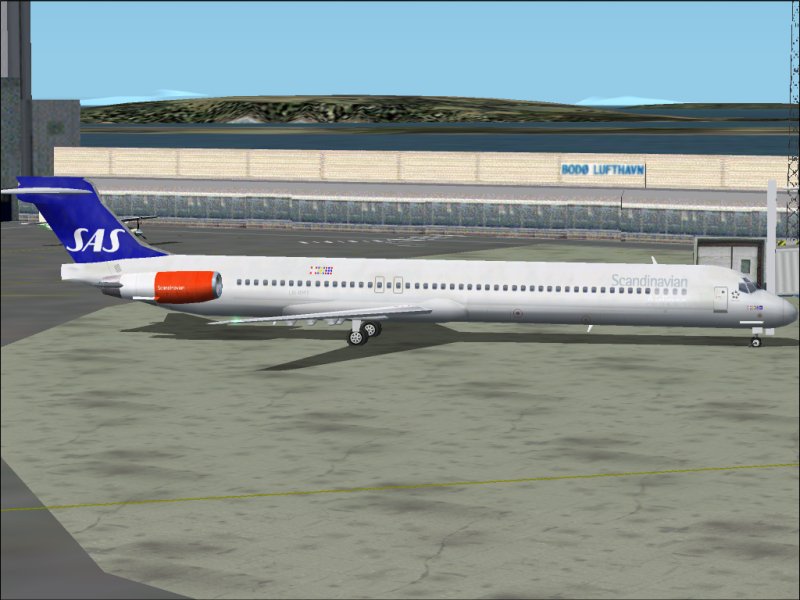 Gmax Model Of Four Md-81S In Sas Livery