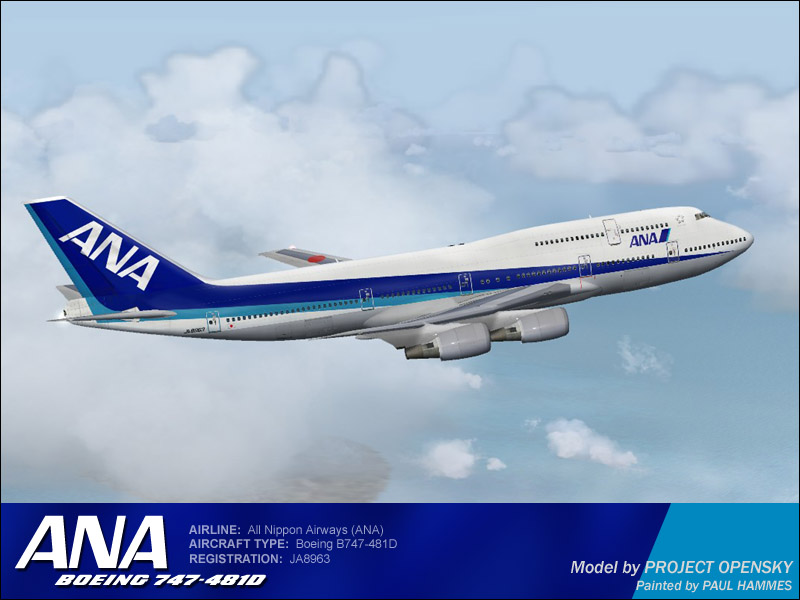 Project Opensky Boeing 747-400 Domestic For Fs2002/Flightsim Fs2004/Fs9 Exclusively Ge Pai