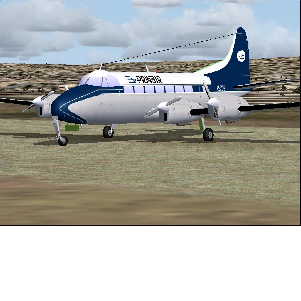 Dehavilland Dh114-2B Heron Flight Simulator Model For Fs2002 & Fs2004 By Dee Waldron, Flig