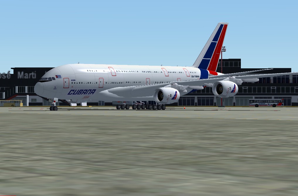 Flightsim Fs2004/Fs9/Fs2004 Airbus A380-800 Paintkit/ White Livery High Quality Gmax Model