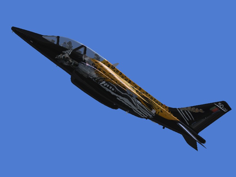 Fs2004 Portugal Airforce Alphajet This Alphajet Is Painted In 2001 Tigermeet Colors