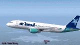 Ifdg A320-211 Air Transat Leased Flightsim Version:fs2004 Repainted By:shane Strong Origin