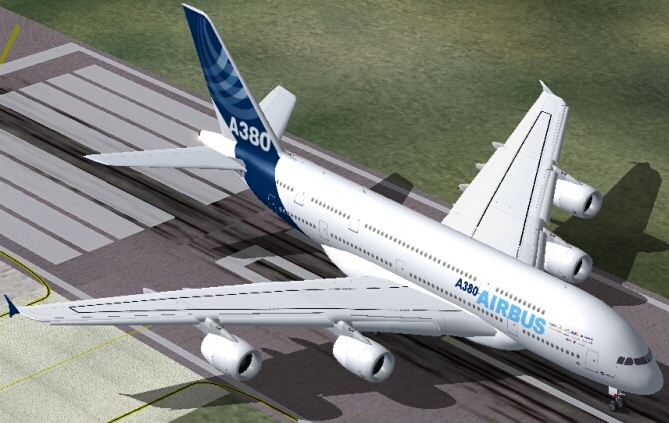 Fs2004 Airbus A380-800 In January 2005 Launch Livery
