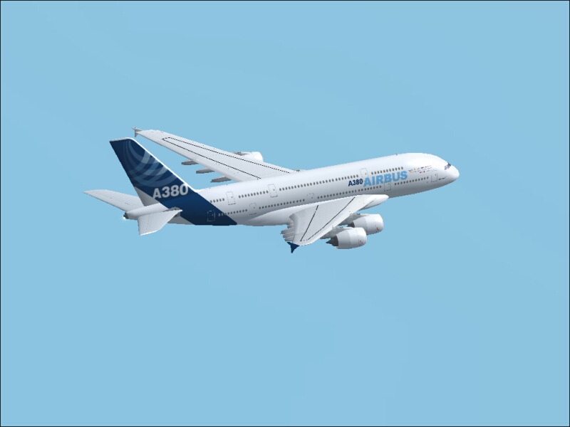 Fs2004 Airbus A380-800 In January 2005 Launch Livery