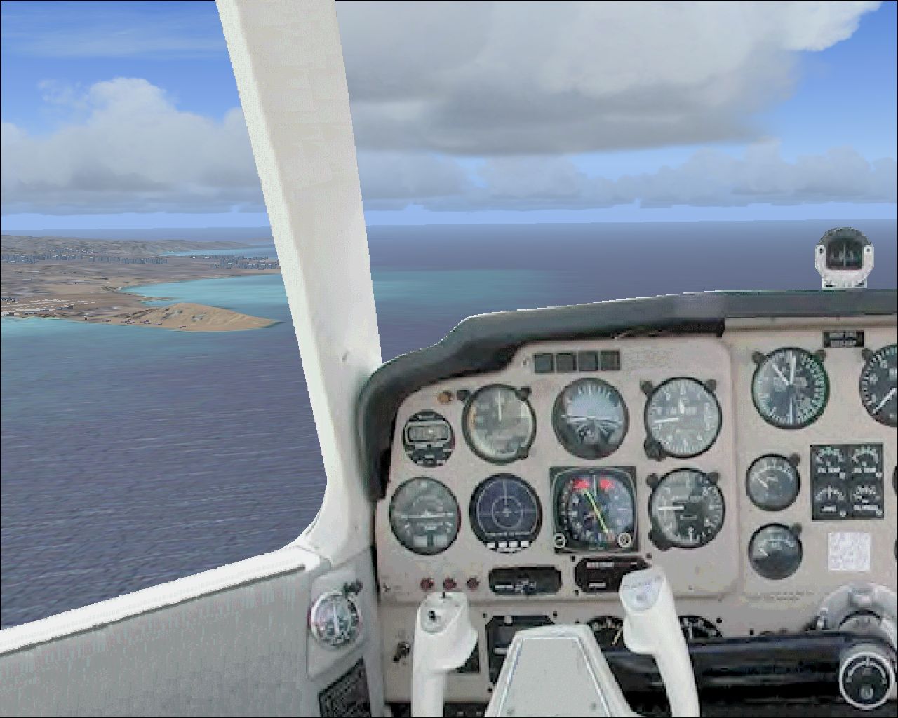 Fs2004 Picturereal Panel For Beech-Debonair Or -Bonanza With Full Internal Views Made By H — 1