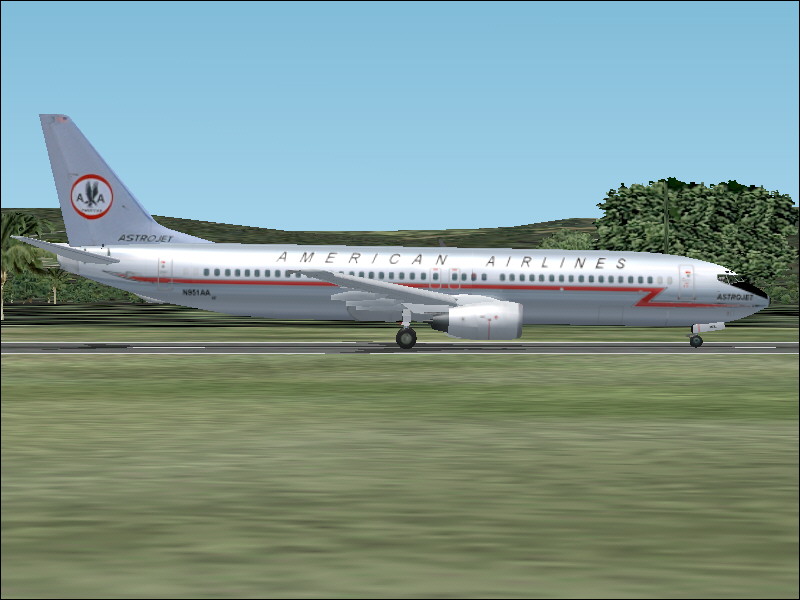 2004 Ffx-Sga B-737-800 American Airlines Astrojet In The Year 2001 American Airlines Paint
