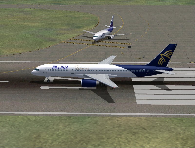 Boeing 757-200Rr In Pluna Livery, With Dxt3 Textures