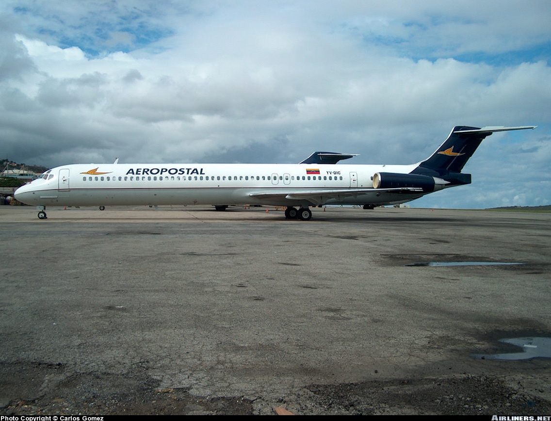 Fs2004 Aeropostal Alas De Venezuela Md-83, Registration Yv-01C — 1