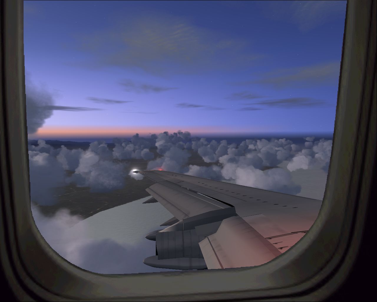 Photoreal Panel For Boeing 737-200 With Wingviews For Ffx B737-200 Mdl