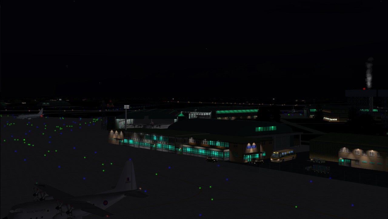 Fs2004 Scenery Raf Lyneham, Include Afcad And Ai Aircraft