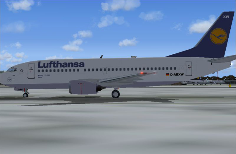 Thank You For Downloading My Ffx/Sga Boeing 737-300 In Lufthansa Hanau Livery, Registratio
