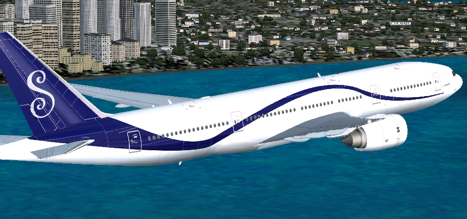 This Is A Fictional Private Livery Registration N735Sb For The Meljet Boeing 777-200Er And