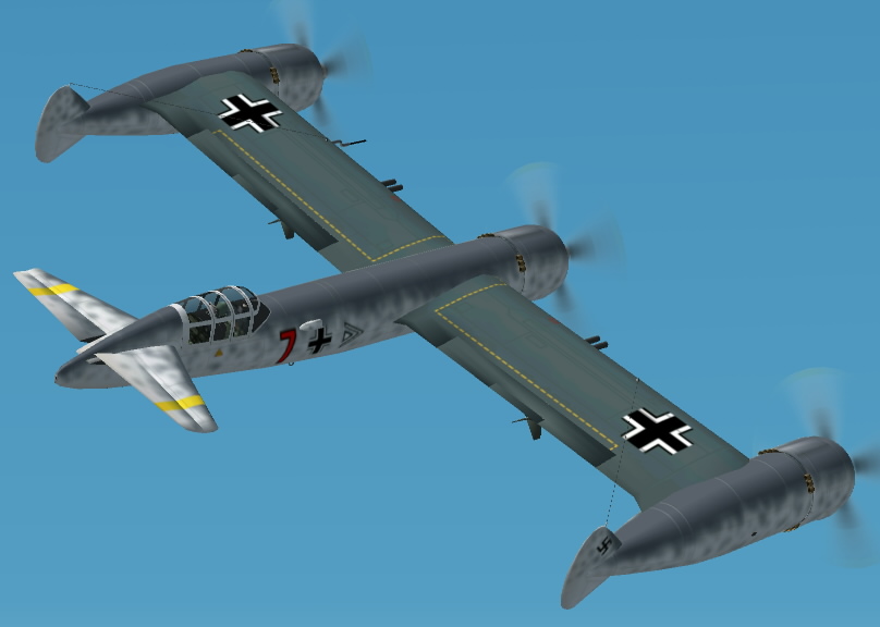 Fs2002/Fs2004 Blohm & Voss Bv P.170 Luft46 Art Aircraft Series No.12