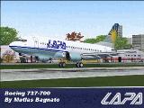 Boeing 737-700 Lapa Lineas Aereas It Features The Latest Reflection Including Dynamic Shin