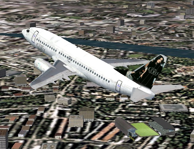 Boeing 737 - 300 Ryanair, Yellow Plane, This Is A Real Plane, The 5 Others Planes Are Fict