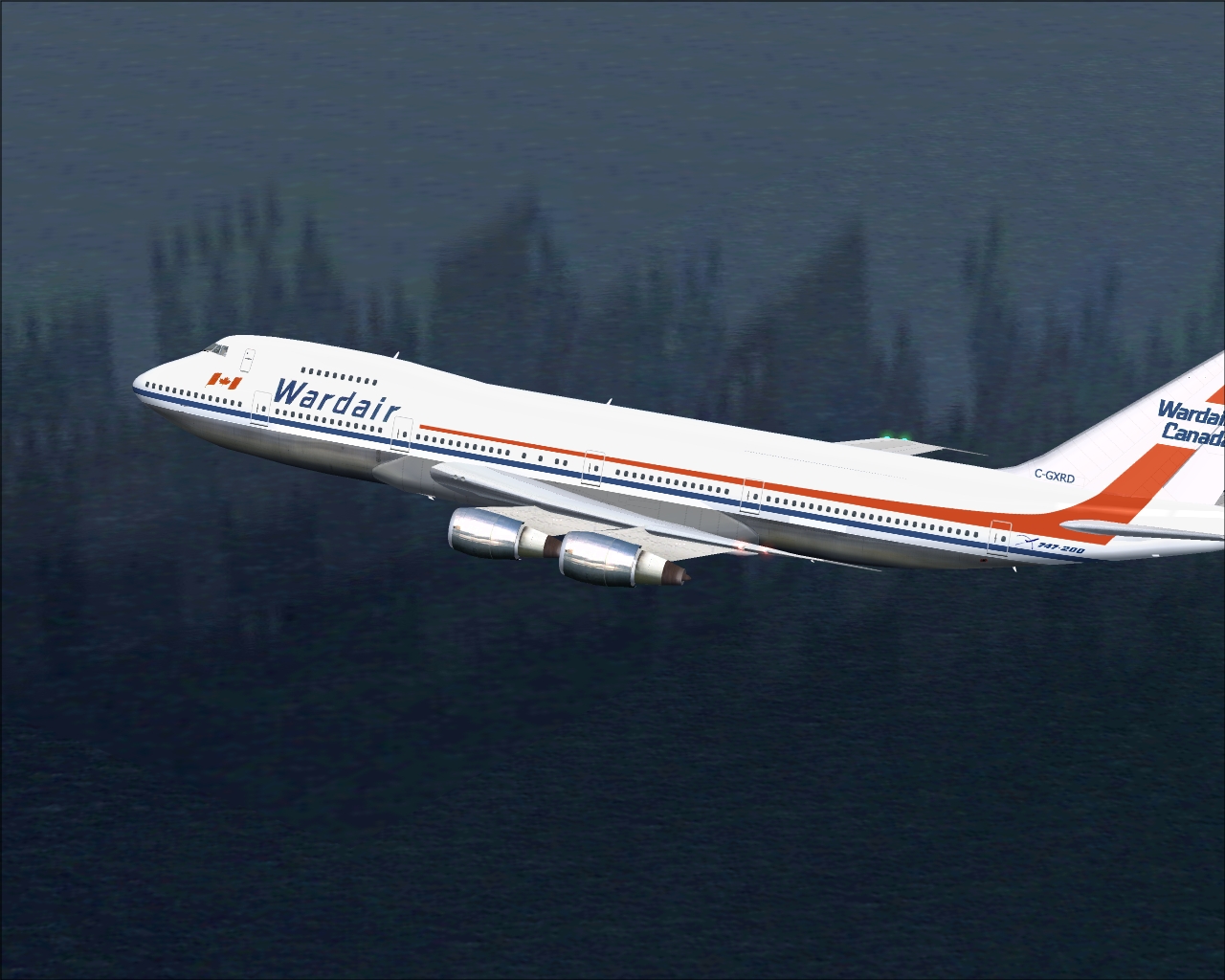 Posky Wardair 747-200 For Fs2002/2004 Textures Repaint Request By The Empress Of Canada...