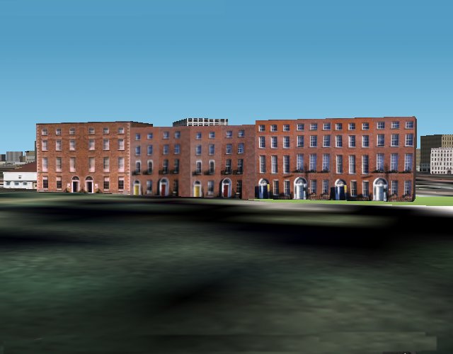Fs2002 Scenery - Dublin Georgian Houses, Ireland: N53:21.01 - W6:16.42 ©Phil ( Philguitari