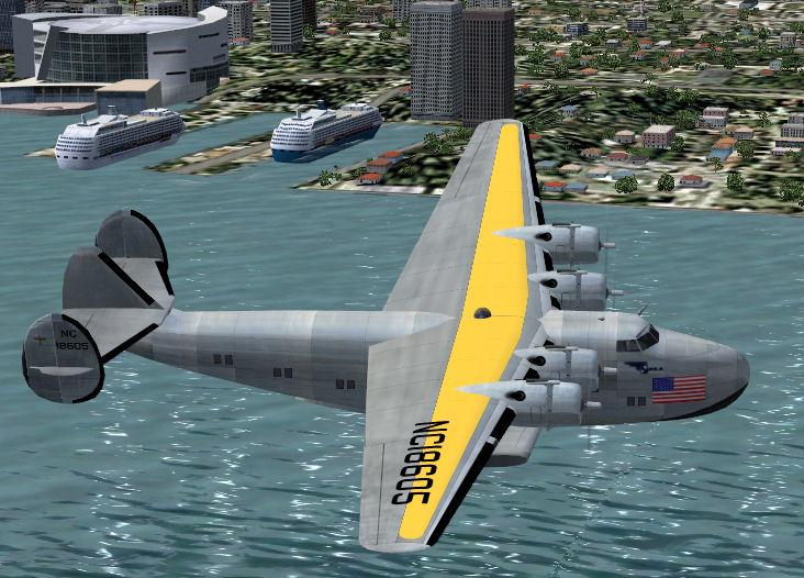 Fs2004 Boeing B314 Pan American Airways System Dixie Clipper Was Delivered To Pan American