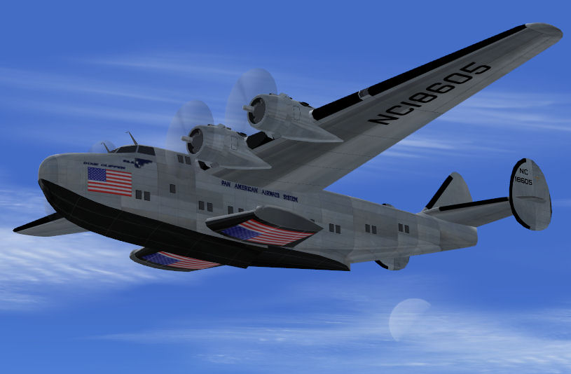 Fs2004 Boeing B314 Pan American Airways System Dixie Clipper Was Delivered To Pan American