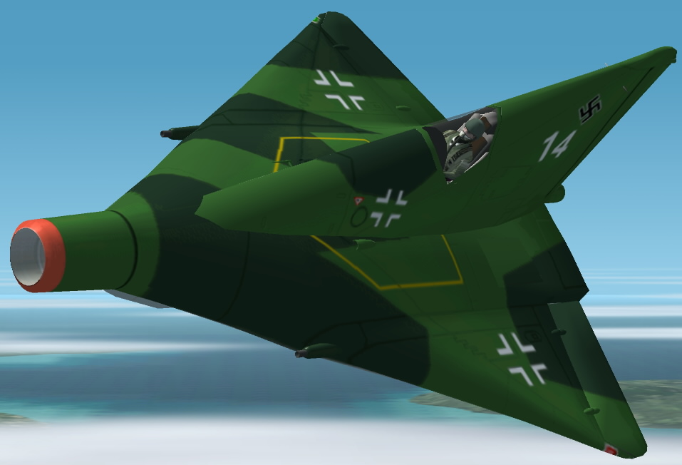 Fs2002/Fs2004 Lippisch Li P.13A Luft46 Art Aircraft Series No.13