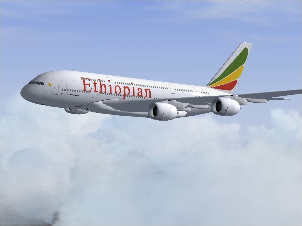Fictional Textures Repaint Of The Robert Versluys Airbus A300 800 In Ethiopian Airlines Ne
