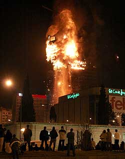 Windsor Building On Fire