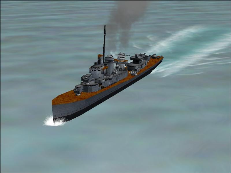 Fs2004 - Uss Mahan This Is A Complete Update Of Jacob Waltz Cfs2 Version Of His Uss Mahan