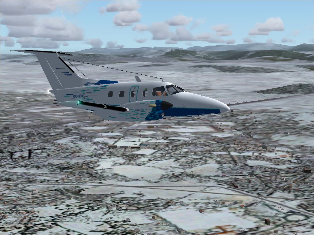 Fs2002 Embraer Emb-121 Xingu A Seven Seat Twin Turboprop Painted As Particular Plane Regis