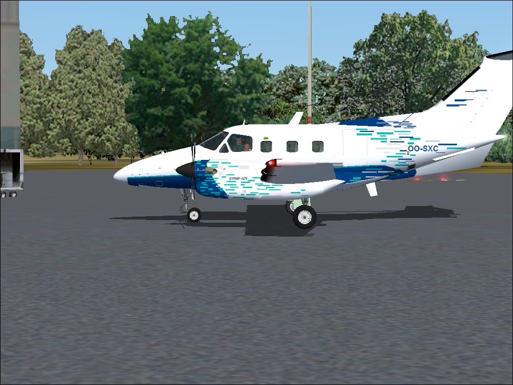 Fs2002 Embraer Emb-121 Xingu A Seven Seat Twin Turboprop Painted As Particular Plane Regis