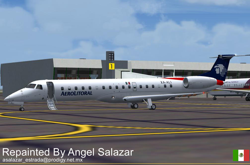 Dreamwings Embraer Aerolitoral Repaint By Angel Salazar (Asalazar_Estrada_At_Prodigy.net.m