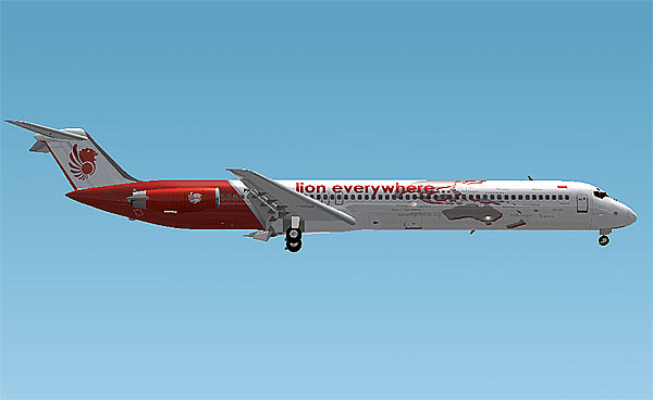 Mcdonnelldouglas Md82 Lion Airlines Pk-Lmm Future Livery