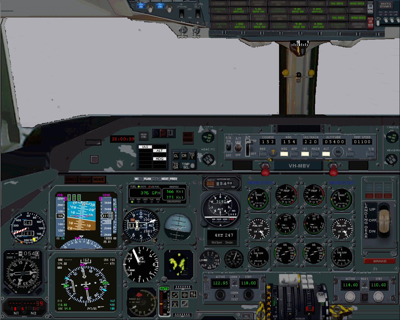 2D Panel For De Havilland Dash 8 100 For Fs2004 A Major Overhaul And Improvement On My Pre