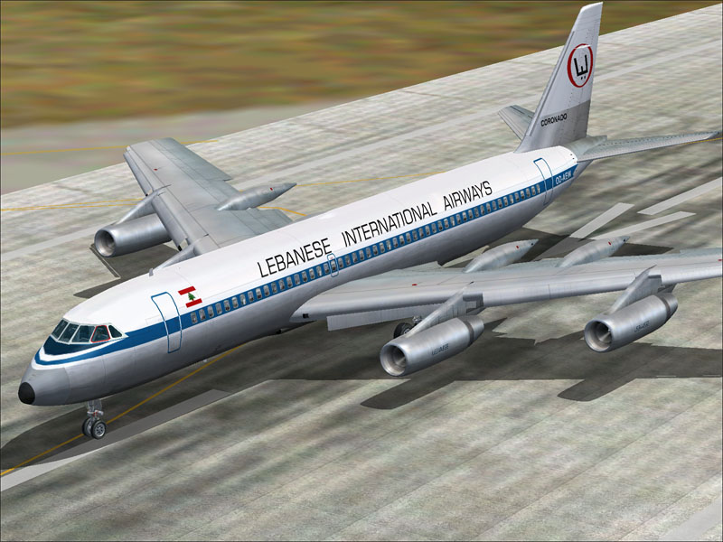 Fs2004 Cv990 Lia Textures Repaint - Famous Hjg Cv990 Repaint Of The Lebanese International — 1